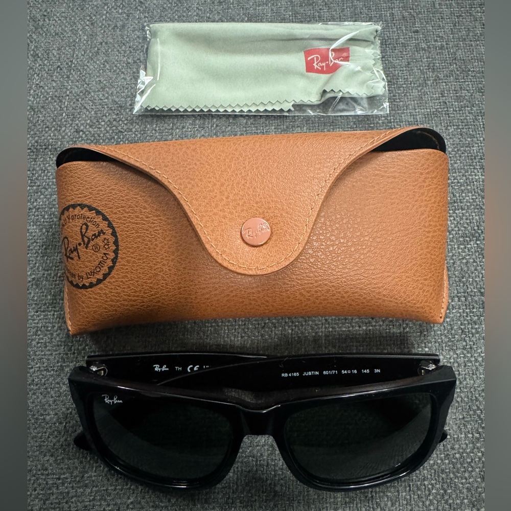 Ray-Ban RB4165 Justin Black 54 16 MM Sunglasses NEW UNWORN